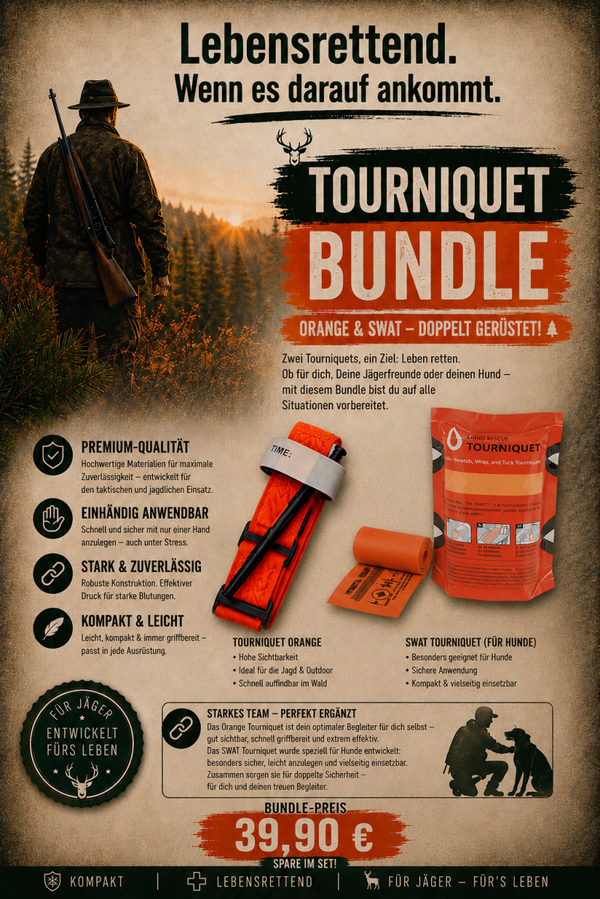 Tourniquet orange und SWAT-T Tourniquet