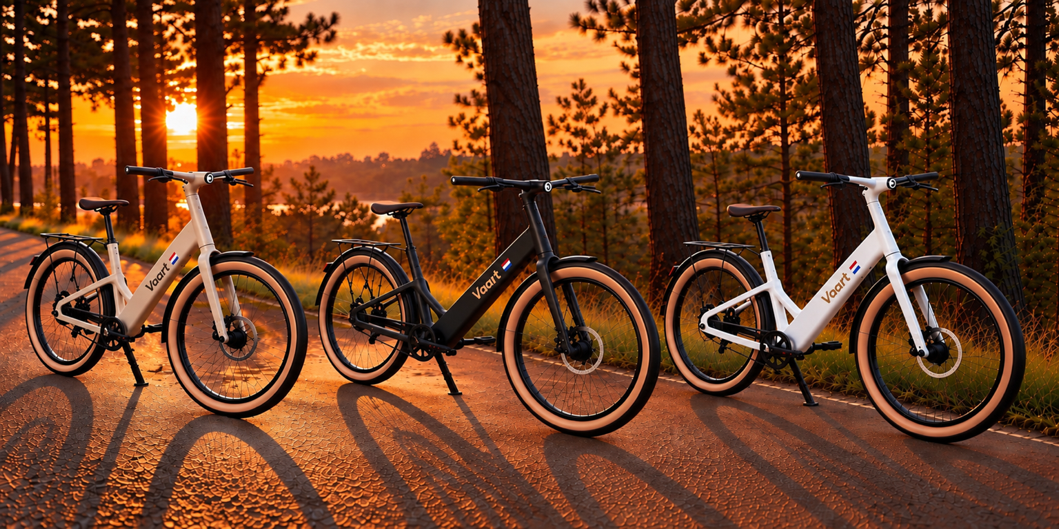Pre order now! Vaart Carbon first One E-Bike Automatische 3 versnellingen kleuren carbon Black of Pear White en quartz grey