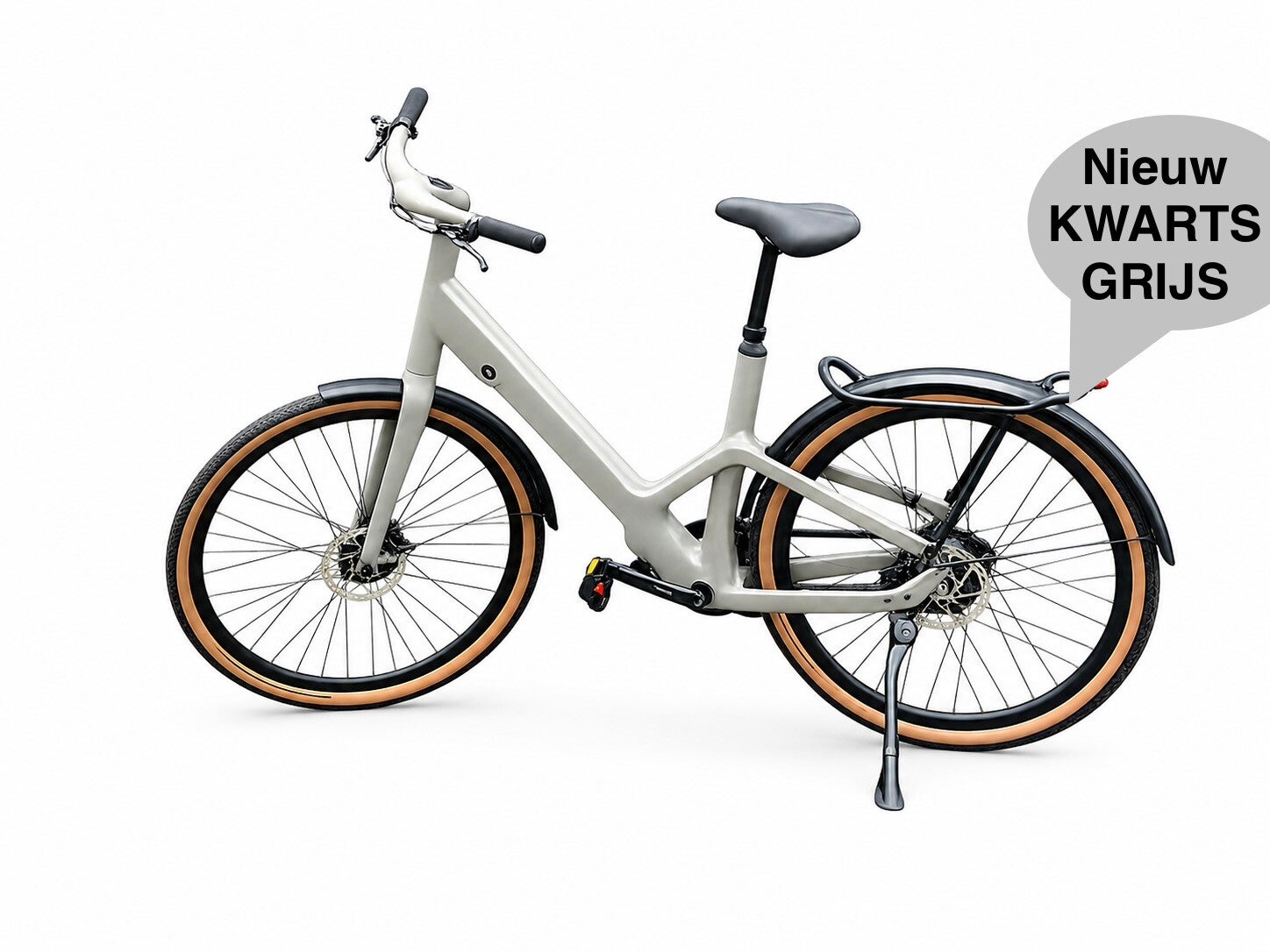 Pre order now! Vaart Carbon first One E-Bike Automatische 3 versnellingen kleuren carbon Black of Pear White en quartz grey