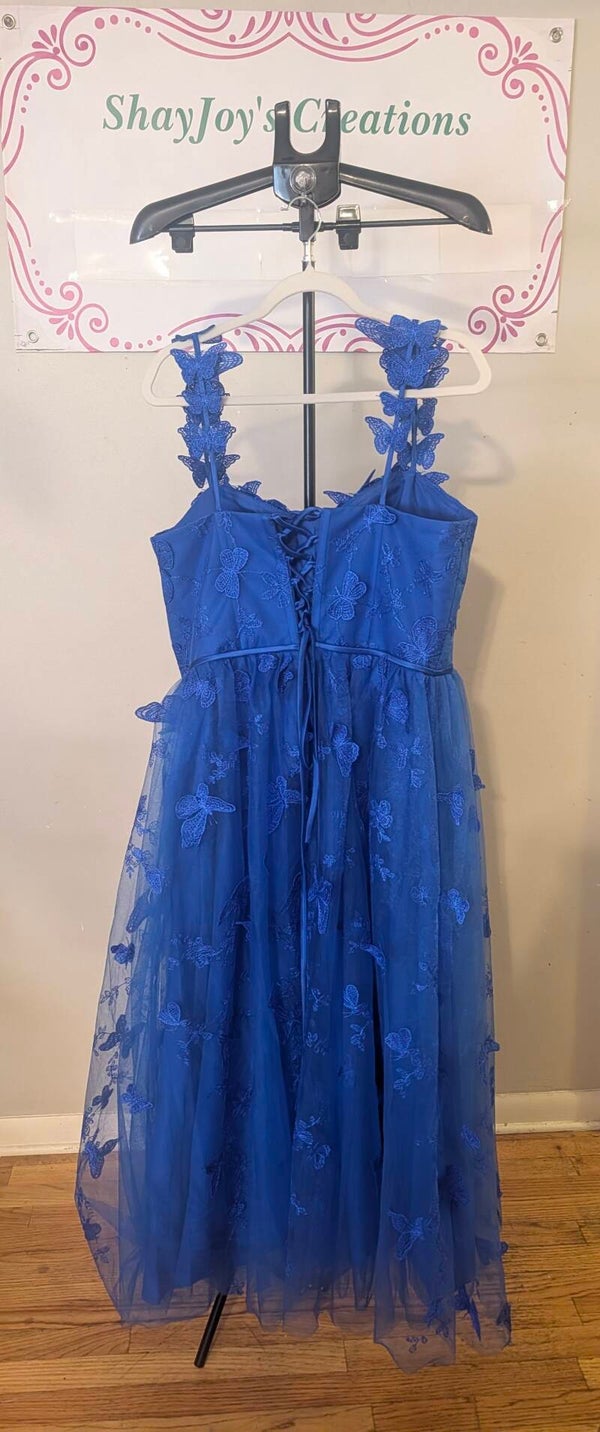 Royal blue dress
