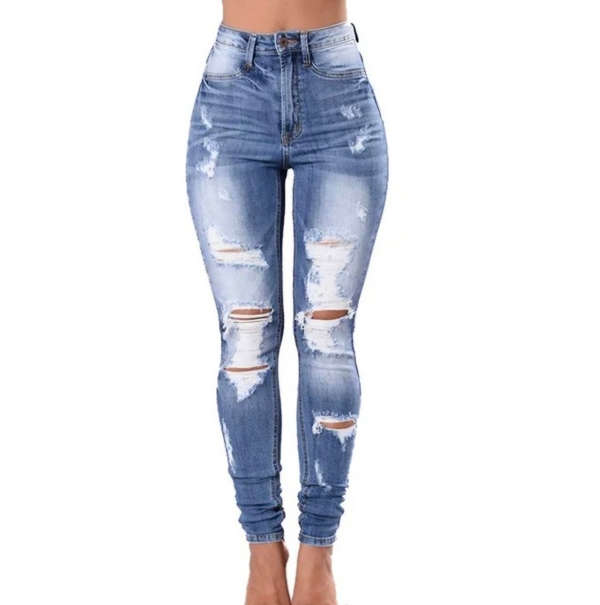 Mid blue jeans