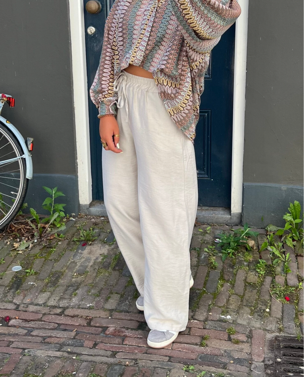 Nola linnen pants - creme
