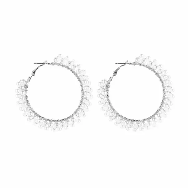 Big pearly hoops