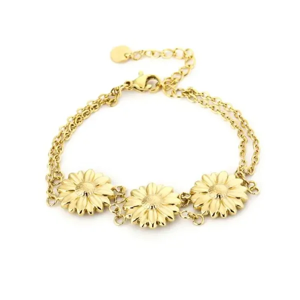 Tripple daisy armband