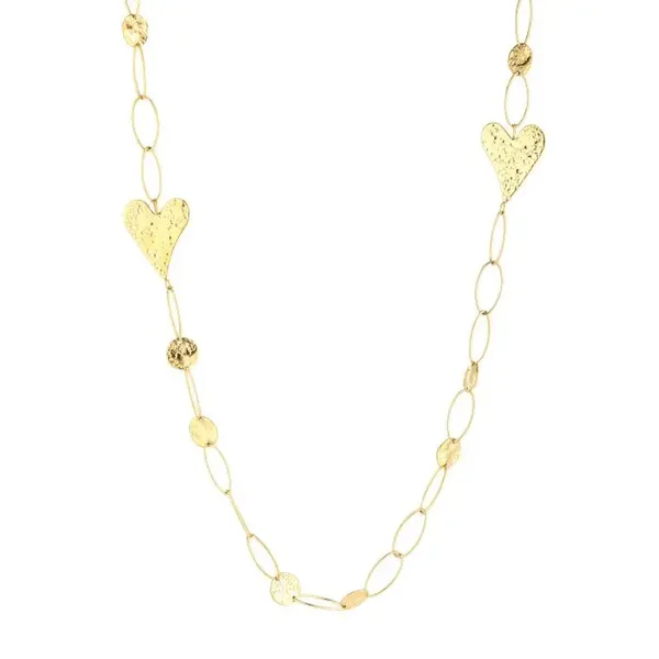 Subtile hearts lange ketting