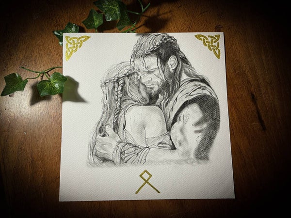 Illustration * dans les bras du viking