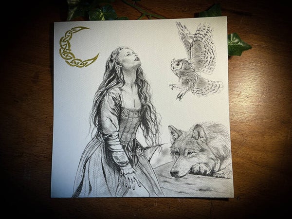 Illustration * fille de la lune