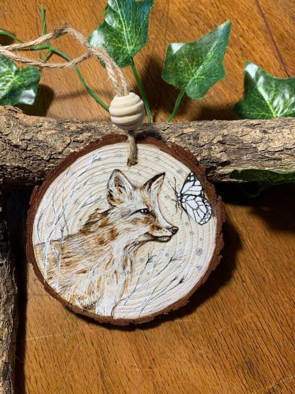 Rondelle de bois * renard