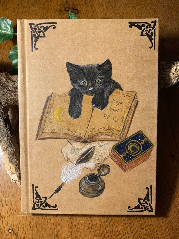 Carnet illustration * chat noir witch *
