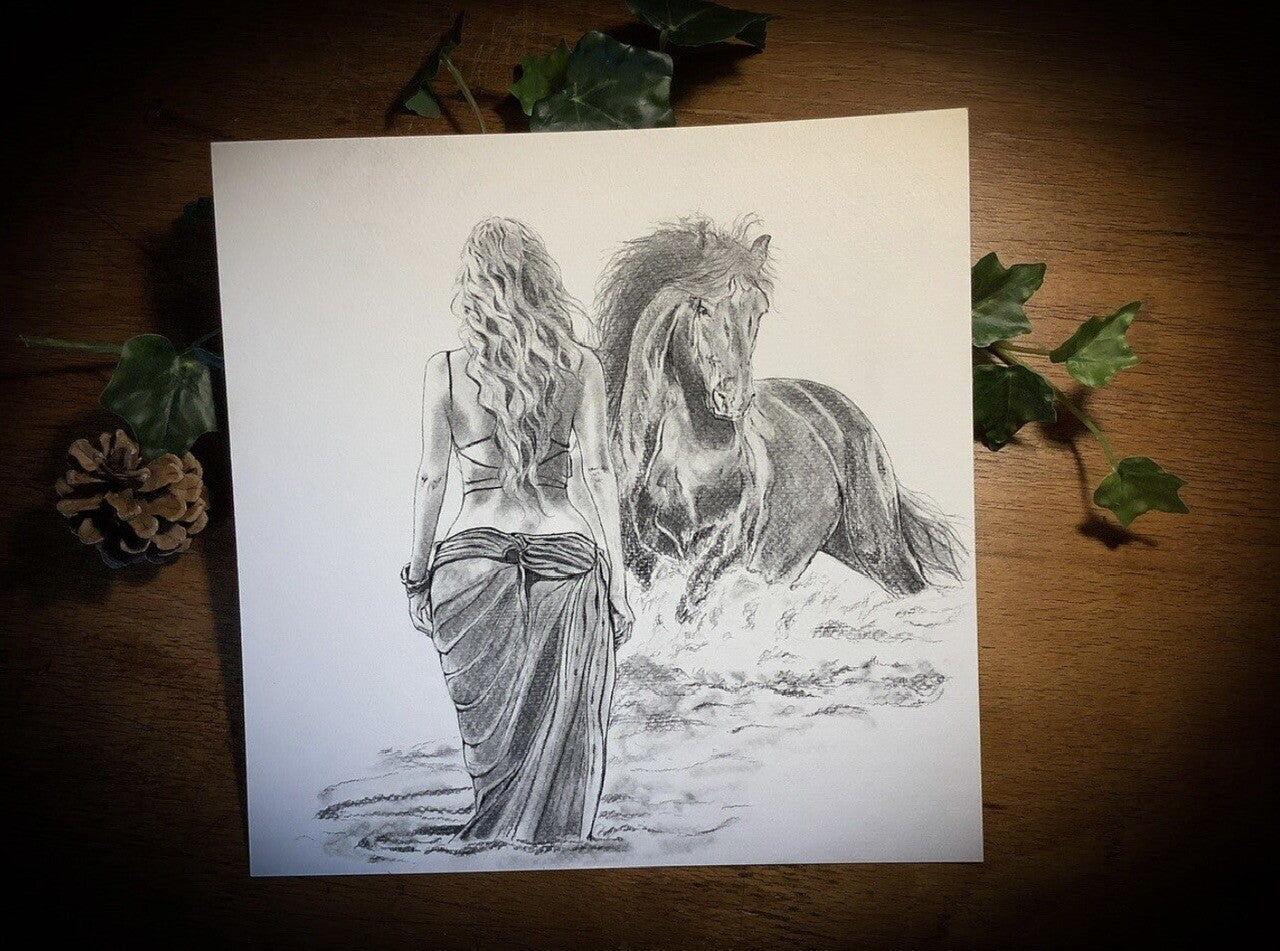 Illustration * elle sort des flots