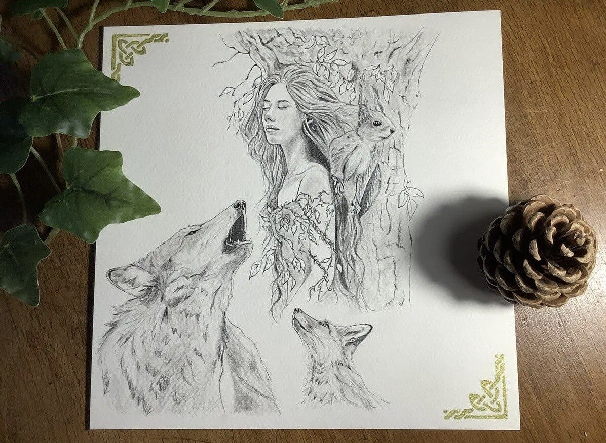 Illustration originale * l’âme de la forêt