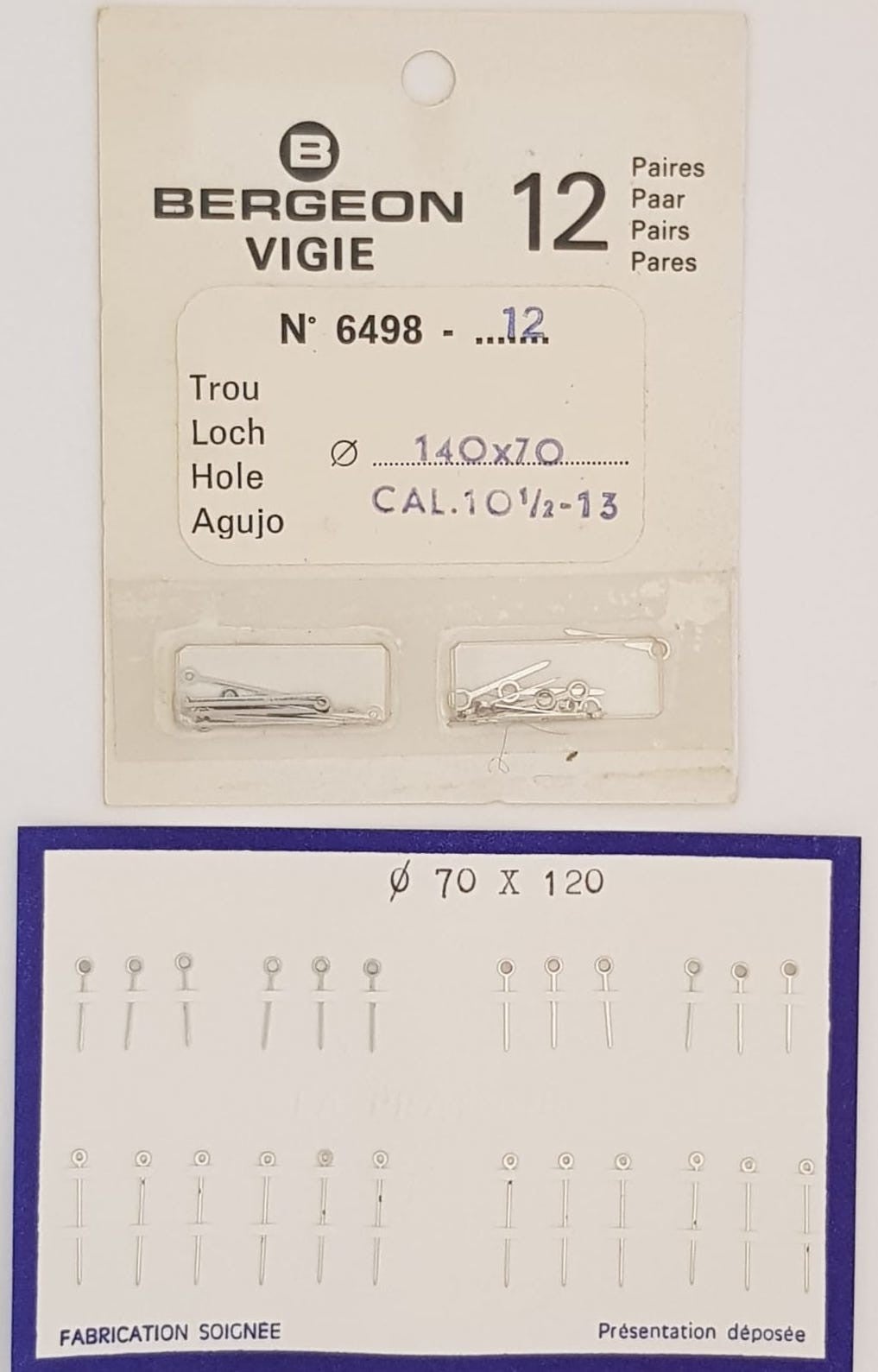 Baton SS (12 pairs) Watch hands