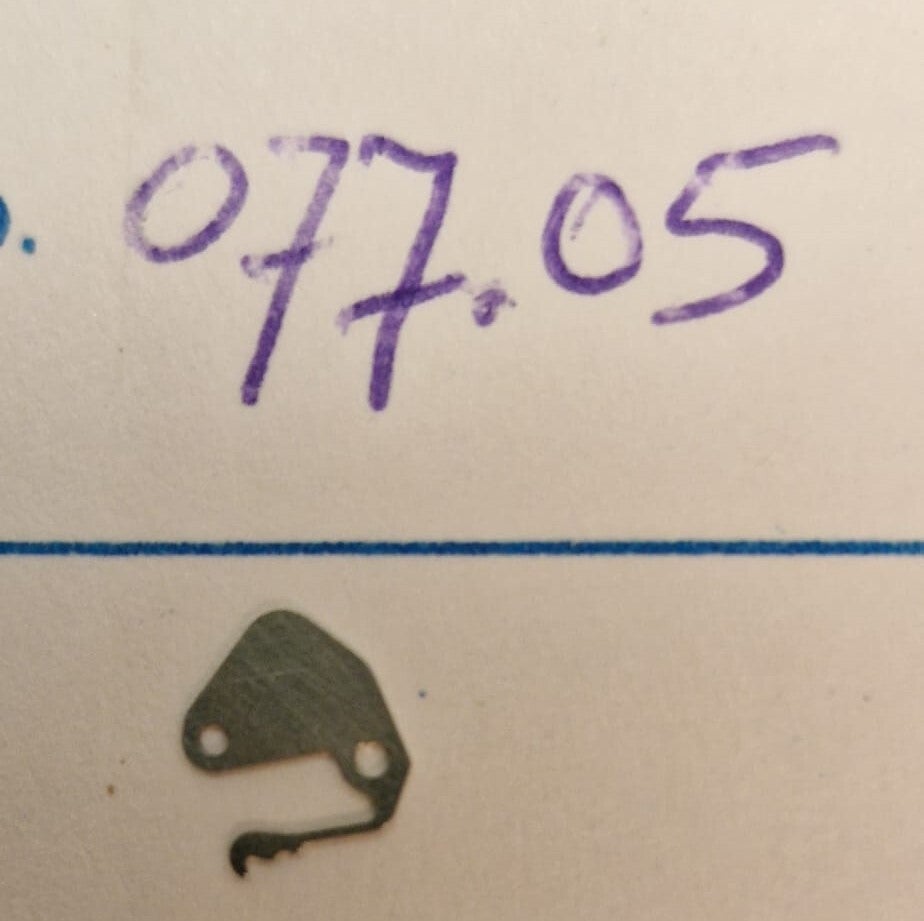 077-05 Setting Lever Spring Citizen for caliber: 0200-17, 0200-19