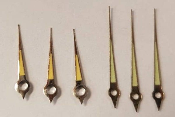 Luminous Dauphine SS (Single) Watch hands, steel color