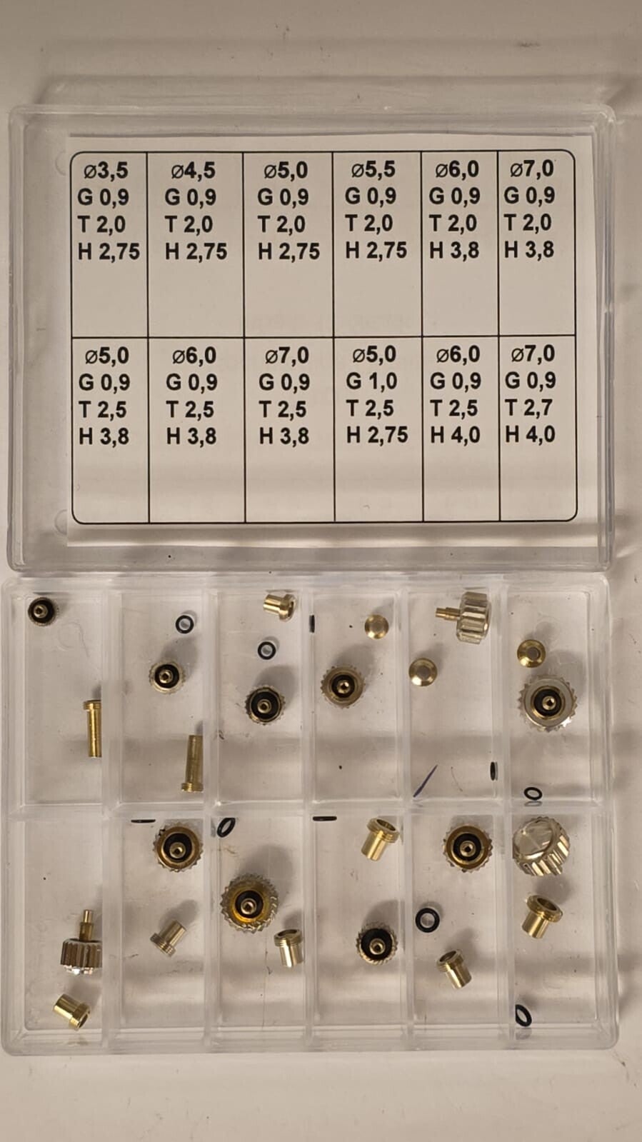 Screw Crown Steel assortment.