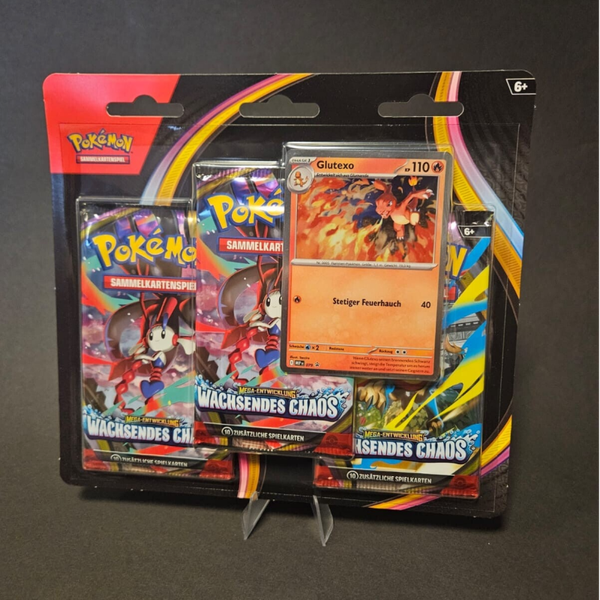 Pokémon Karten Mega-Entwicklung Wachsendes Chaos Blister Pack 3er Set