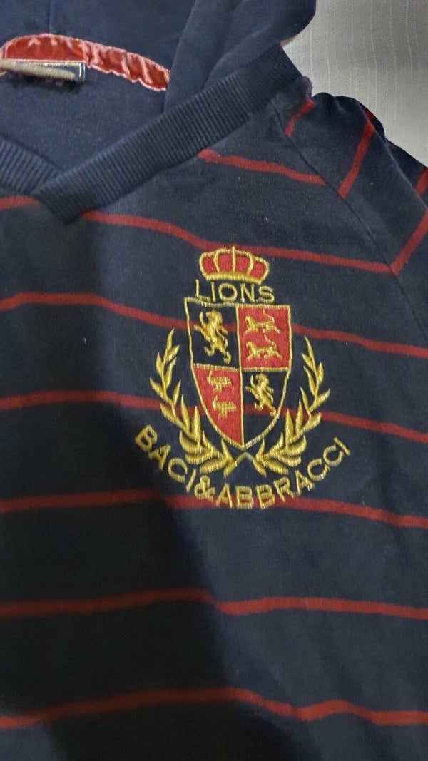 Felpa con cappuccio baci e abbracci