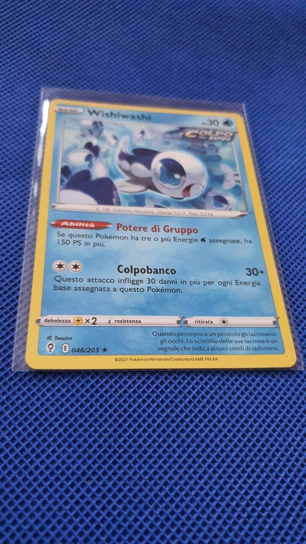 Wishiwashi carta pokemon
