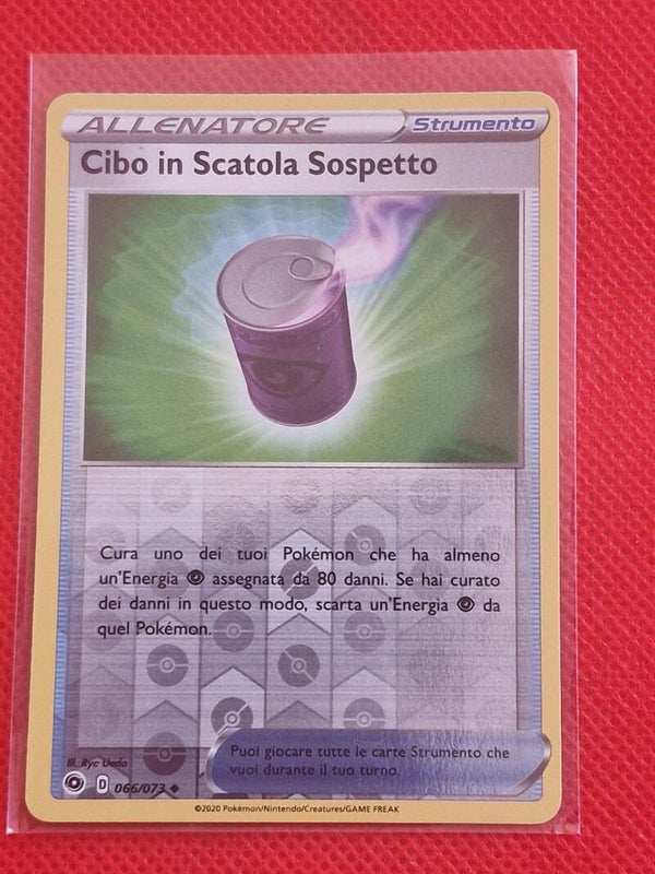 cibo in scatola sospetto