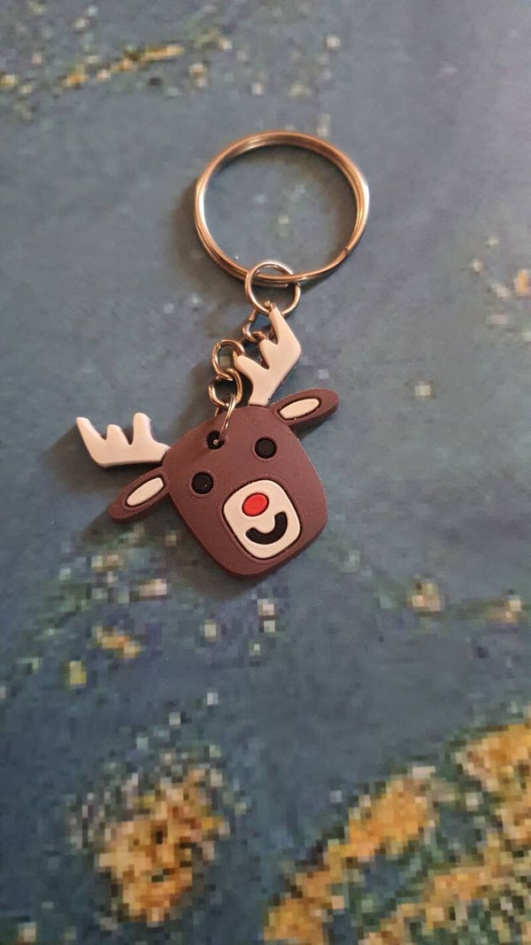 Portachiavi Di Natale Morbido stile renna