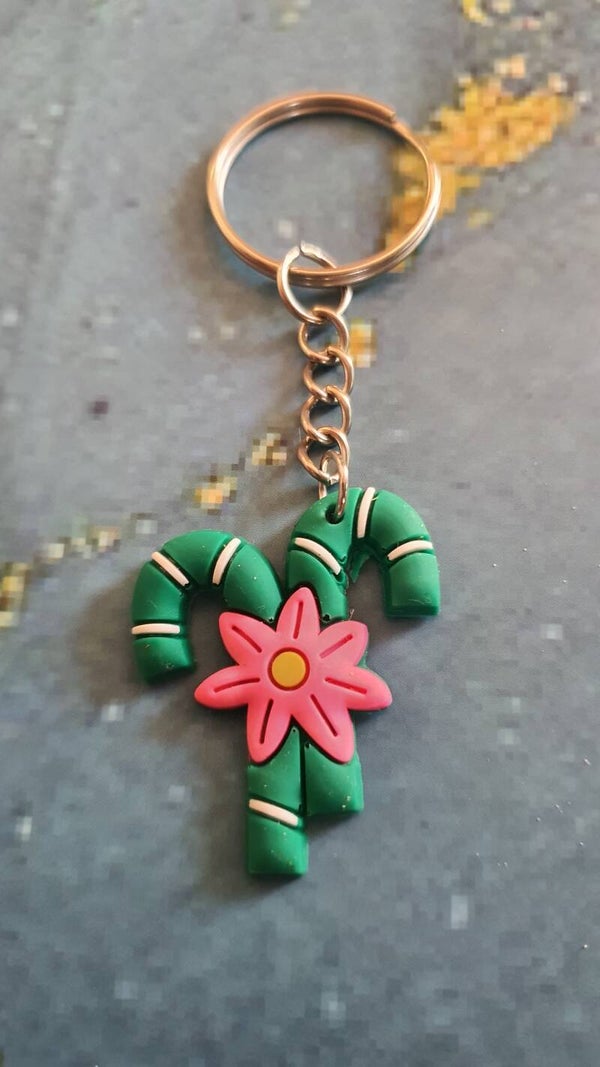 Portachiavi Di Natale Morbido stile bastoncini