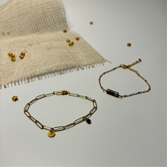 Armband - chalcedoon - bold