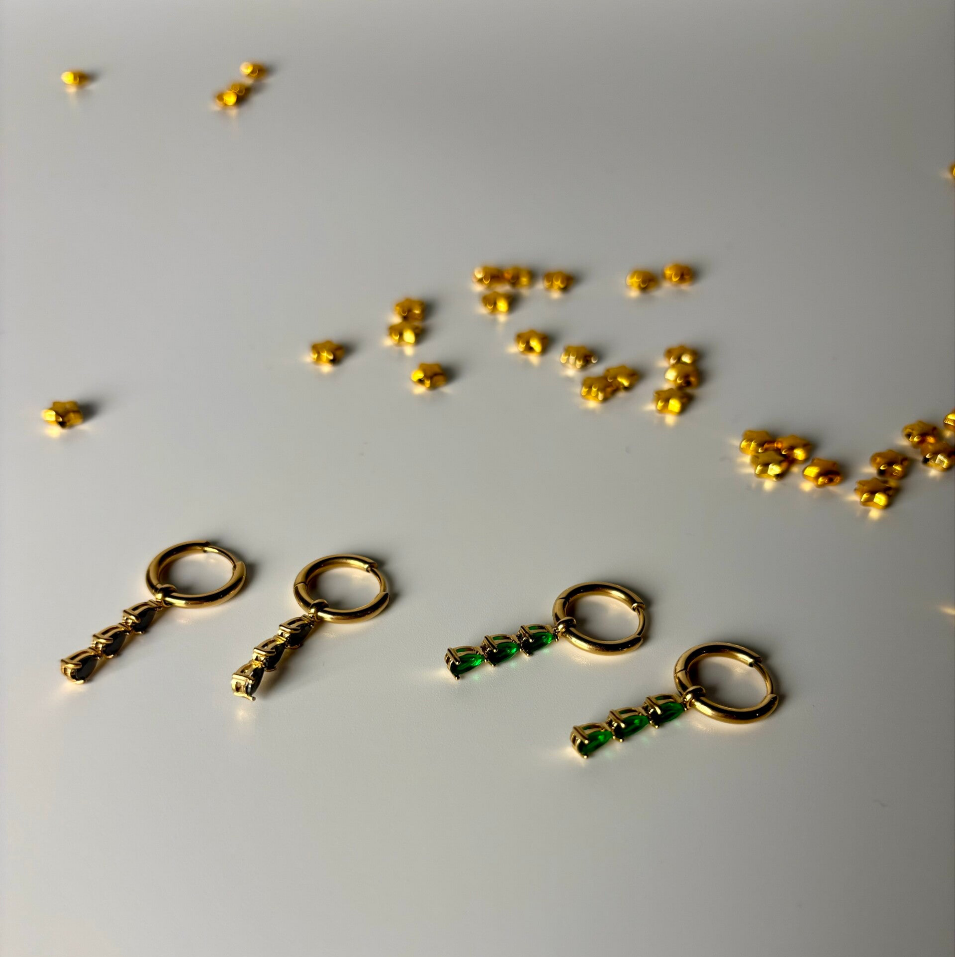 Oorbellen - party sparkle long