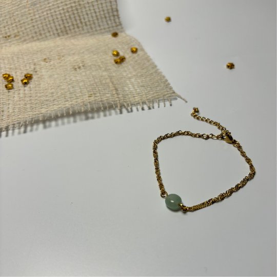 Armband - aventurine - ocean green basic