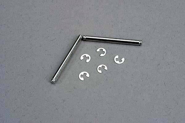 Suspension pins, 2.5x31.5mm (king pins) w/ E-clips (2)