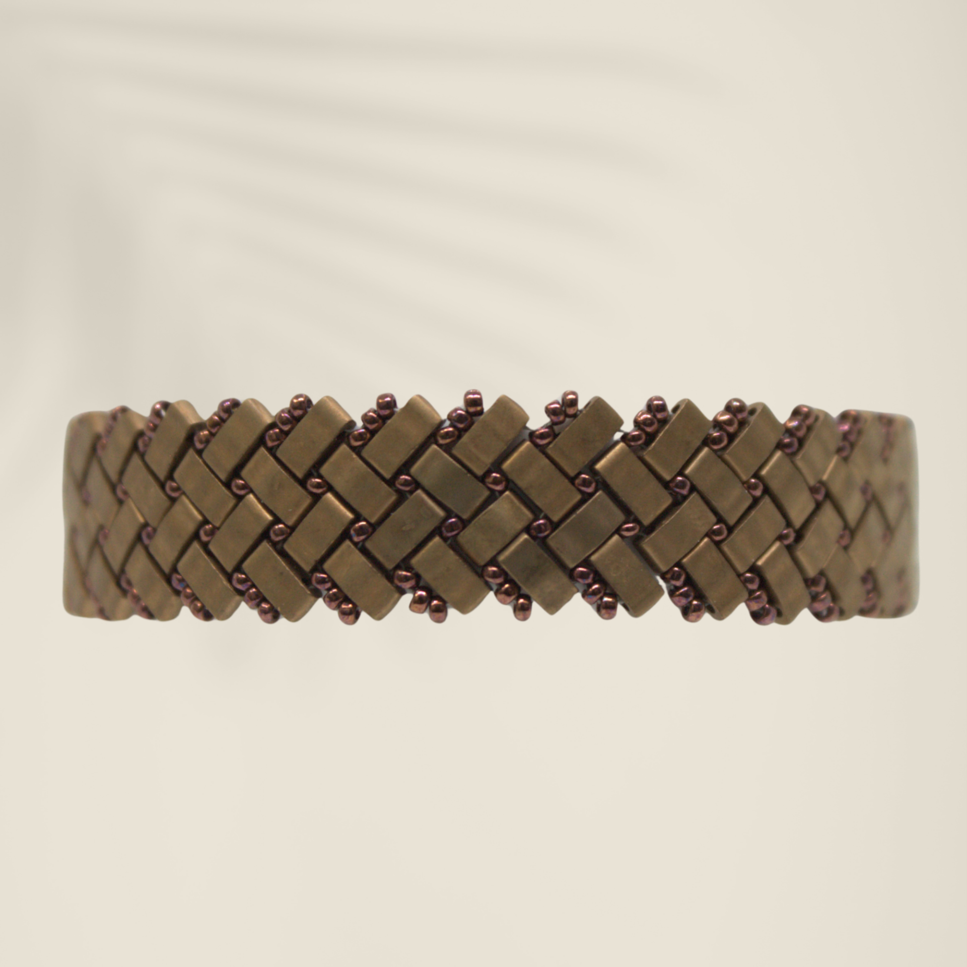 Bracelet deux chevron bronze