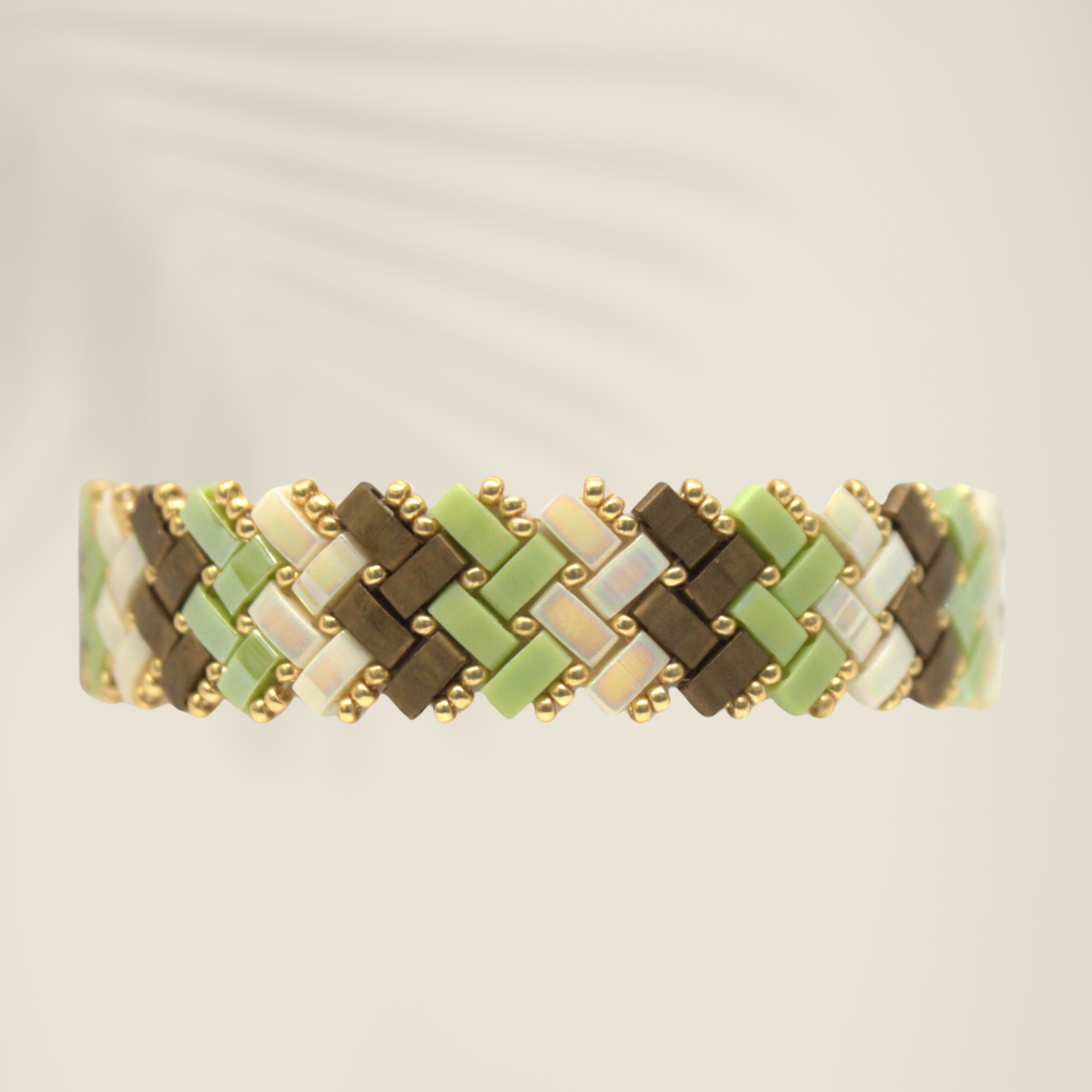 Bracelet deux chevrons tri-colore