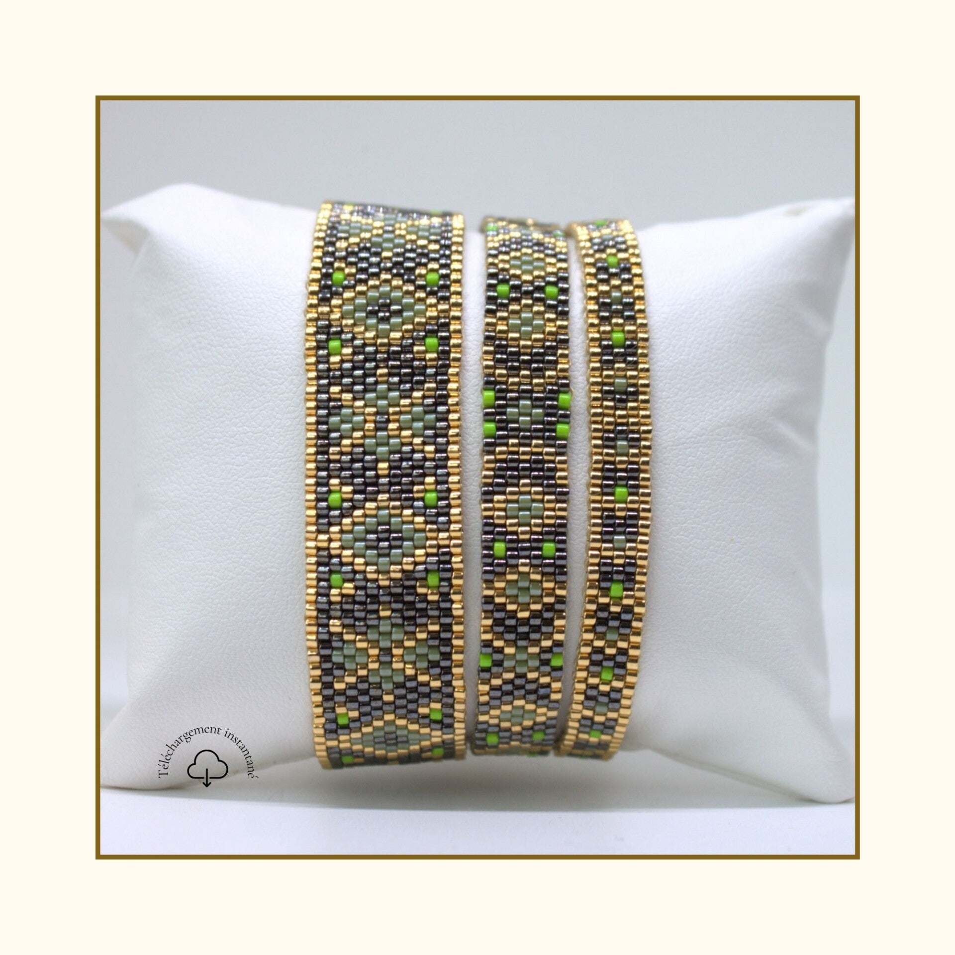 Schéma de manchette en perles MIYUKI Delica "ZUMA"