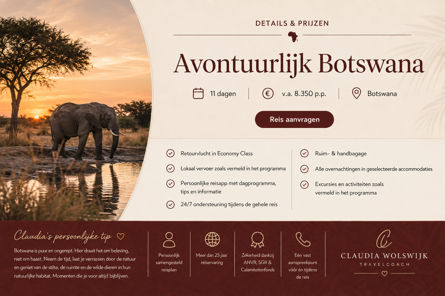 Vanaf prijs Rondreis Botswana