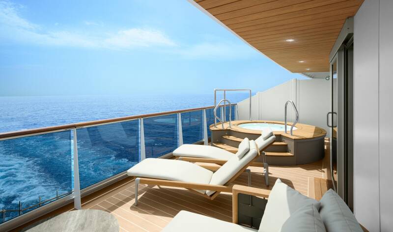 Suiteterras met eigen whirlpool