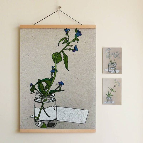 Poster ‘onkruid’, keuze uit 6 soorten