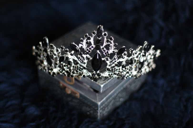 Artemis black and silver - Kroontje / tiara