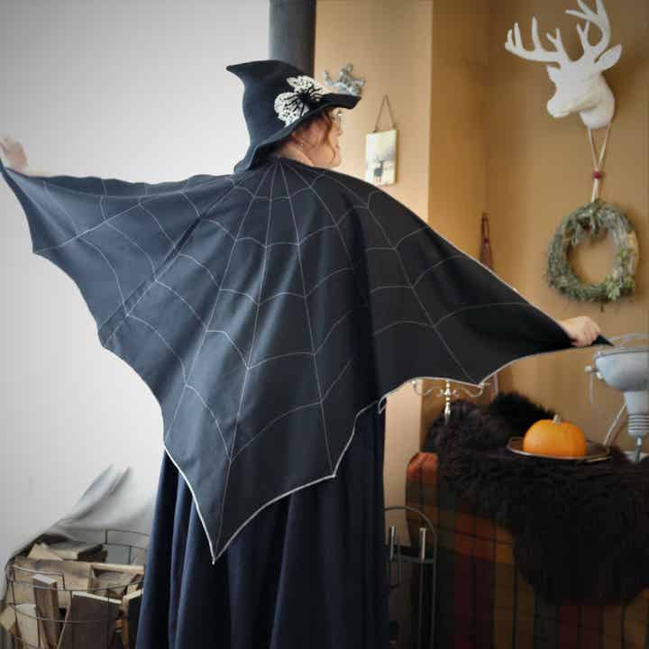 Omslagdoek Halloween - Spinneweb