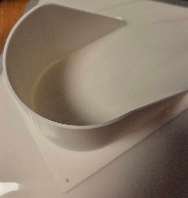 Invlieg gat in 3D geprint