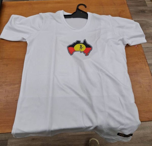 White shirts and shorts with logo