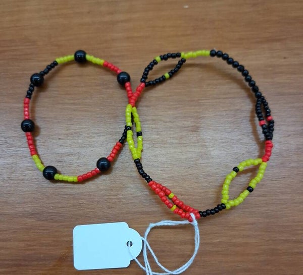 Large beaded wrist ands