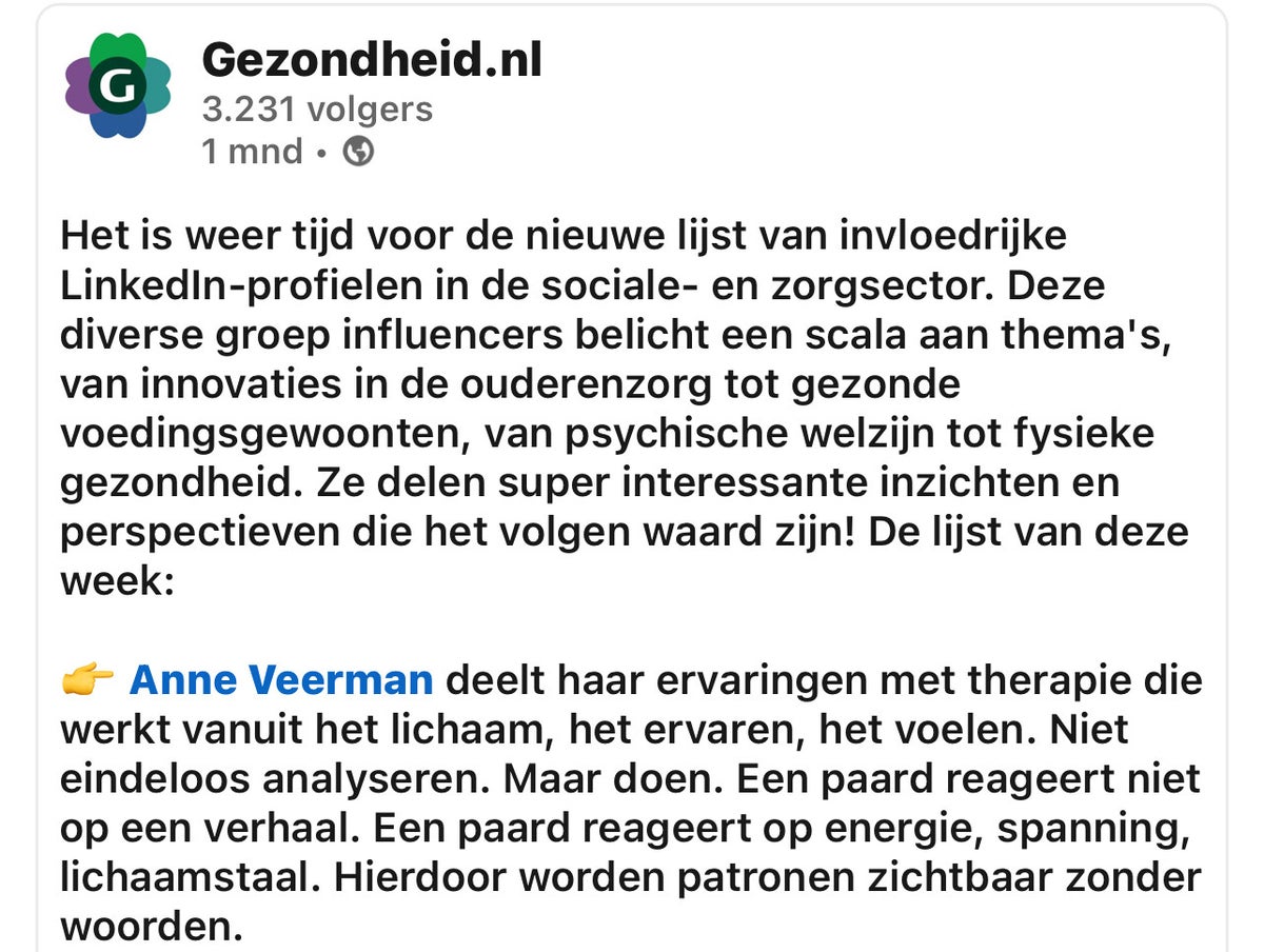 Anne Veerman – Pedagoog & therapeut