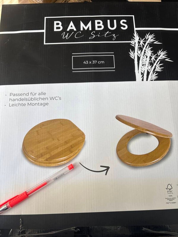 WC Sitz Bambus