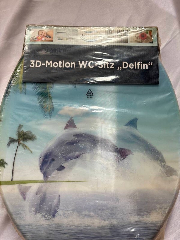 WC Sitz Delfin mit 3 D Motiv