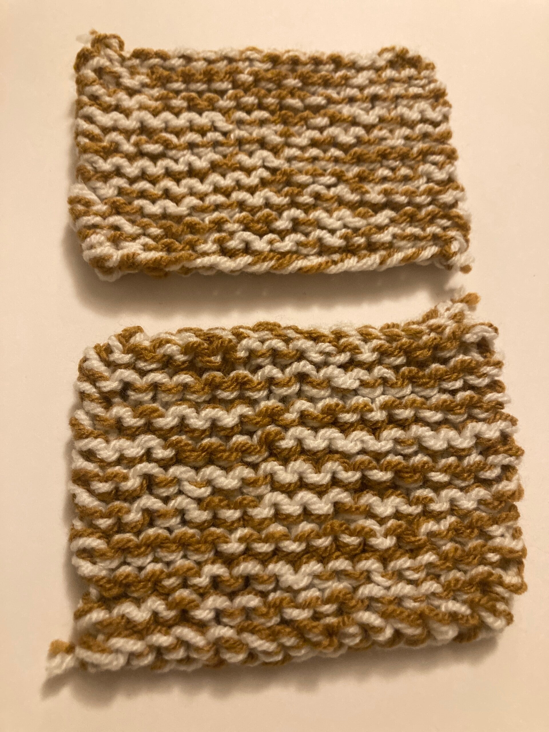 COASTERS Tea For Two Acrylic White And Ochre Yarn
