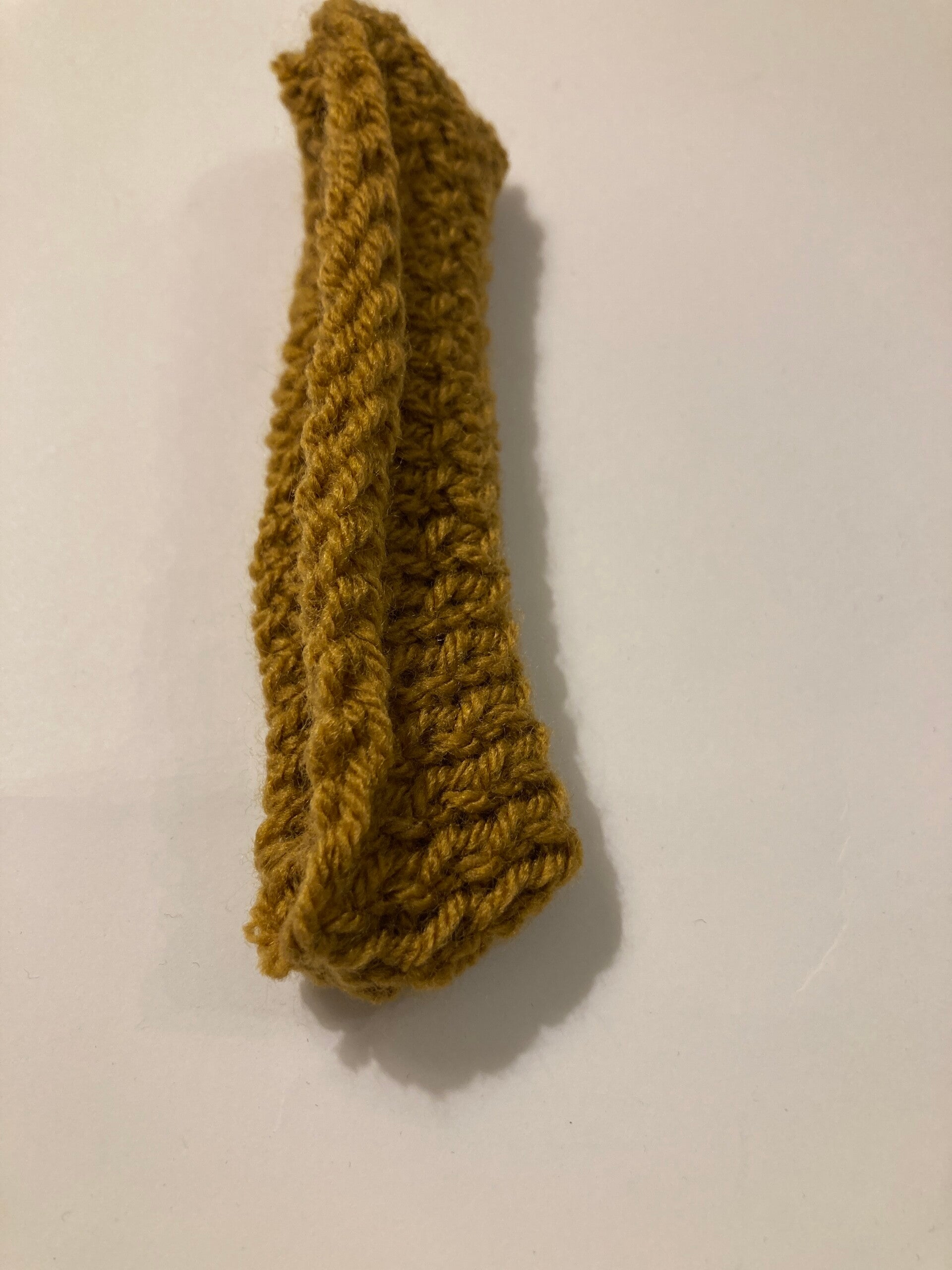 BOOKMARK PURSE Ochre Recycled Acrylic Yarn