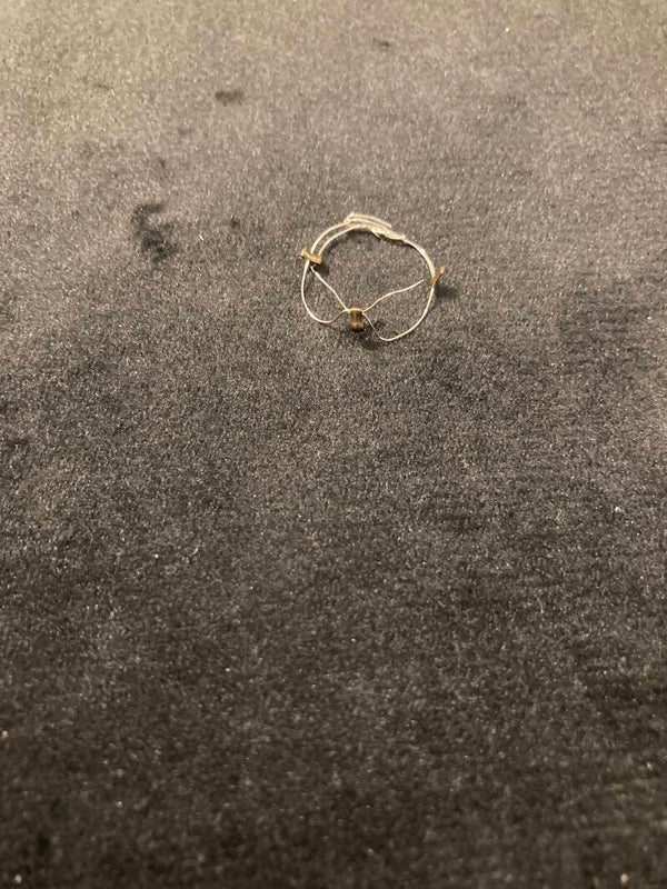 RING Infinity Shaped Brass Crimped Costume Ring Silver Plated