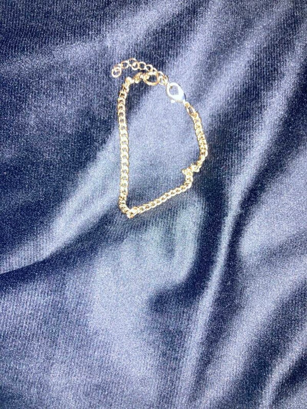 BRACELET Gold Plated Lobster Clap Chain Bracelet