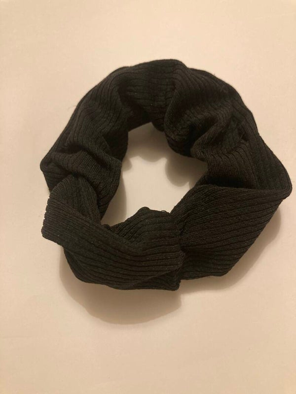 Jersey SCRUNCHIE Made From A Black Blazer 8”