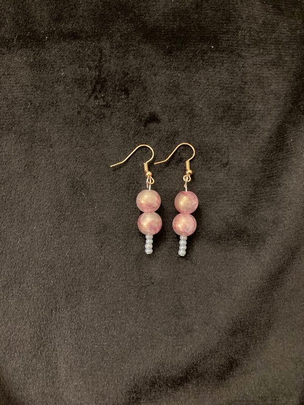 EARRINGS Dangle Drop Earrings Silver And Gold Plated Fibdings 1-2”