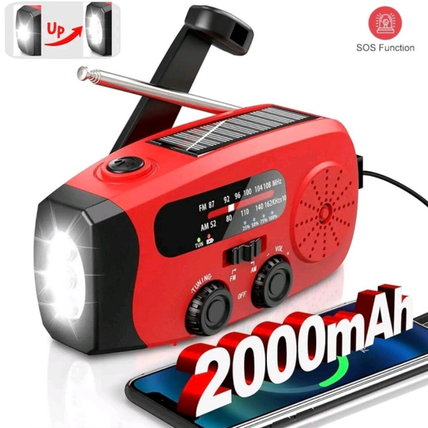 Solar Hand Crank Emergency Radio AM/FM/